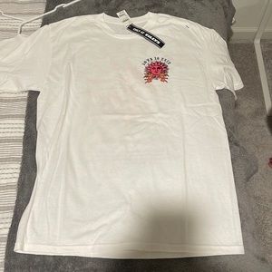 Love is pain T-shirt white size large, never worn
